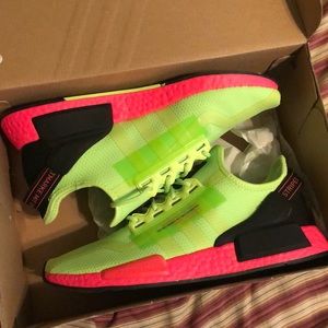 Adidas nmd size 9 neon colors RARE